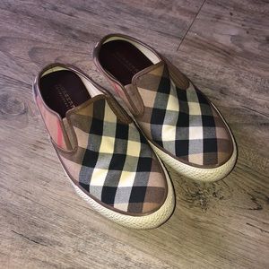 Burberry Leather Slip-on Shoe Backless